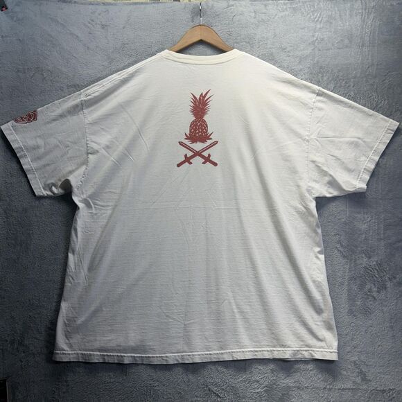 Stay Golden Shirt Mens 3XL White Graphic Pineapple Tiki Surf Casual Streetwear - Picture 2 of 9